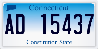 CT license plate AD15437