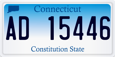 CT license plate AD15446