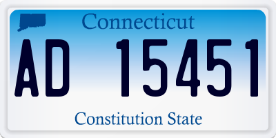 CT license plate AD15451