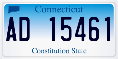 CT license plate AD15461