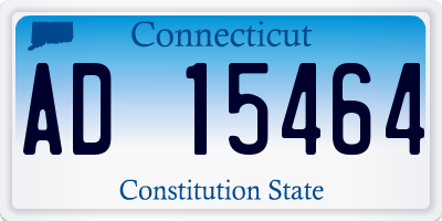 CT license plate AD15464