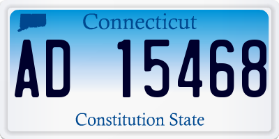 CT license plate AD15468