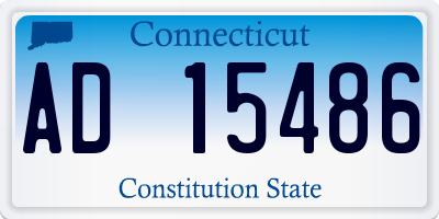CT license plate AD15486