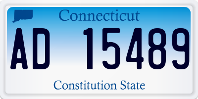 CT license plate AD15489
