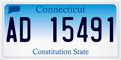 CT license plate AD15491