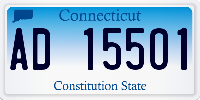 CT license plate AD15501