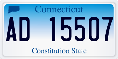 CT license plate AD15507