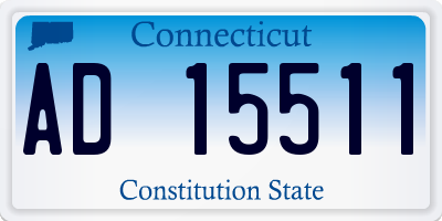 CT license plate AD15511