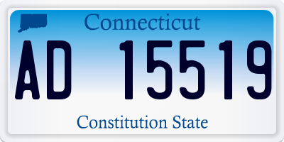 CT license plate AD15519