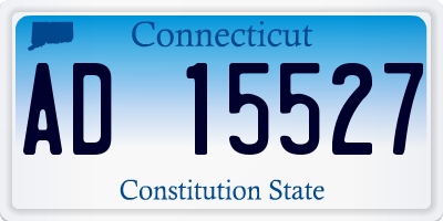 CT license plate AD15527