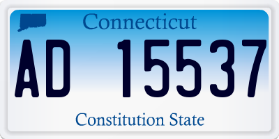 CT license plate AD15537