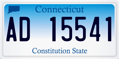 CT license plate AD15541