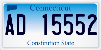 CT license plate AD15552