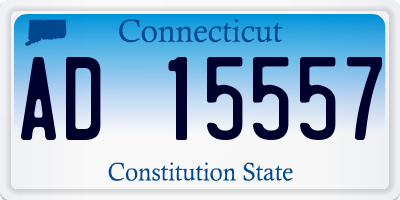 CT license plate AD15557
