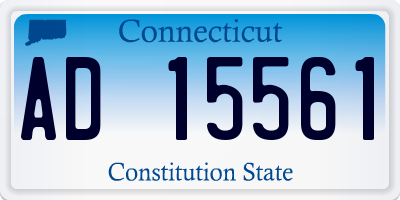 CT license plate AD15561