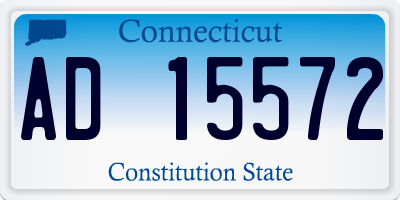 CT license plate AD15572