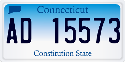 CT license plate AD15573