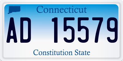 CT license plate AD15579