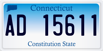 CT license plate AD15611