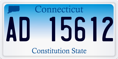 CT license plate AD15612