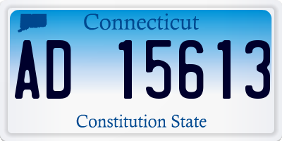 CT license plate AD15613