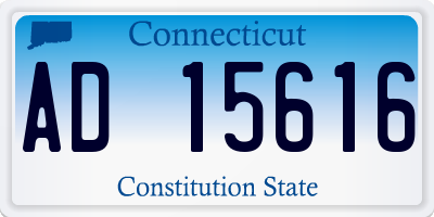 CT license plate AD15616