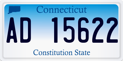 CT license plate AD15622