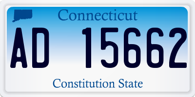 CT license plate AD15662
