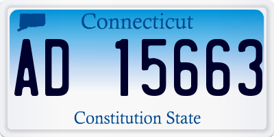 CT license plate AD15663
