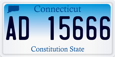 CT license plate AD15666