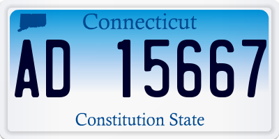 CT license plate AD15667