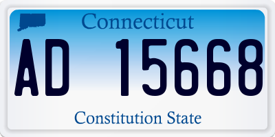 CT license plate AD15668