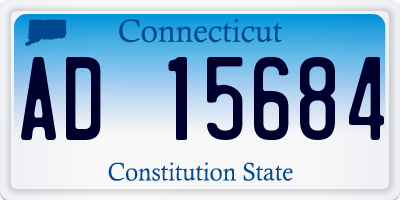 CT license plate AD15684
