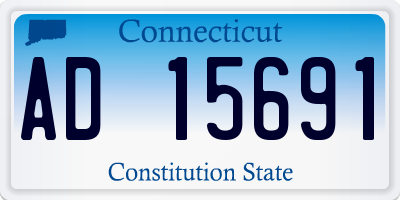 CT license plate AD15691