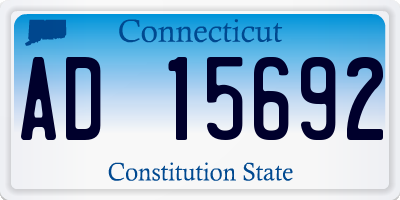 CT license plate AD15692