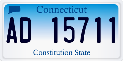 CT license plate AD15711