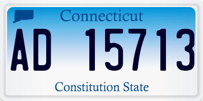 CT license plate AD15713