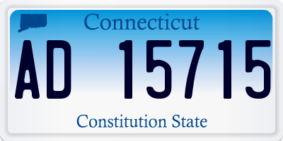 CT license plate AD15715