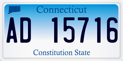 CT license plate AD15716
