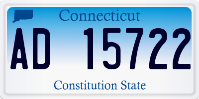 CT license plate AD15722