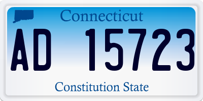 CT license plate AD15723