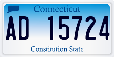 CT license plate AD15724