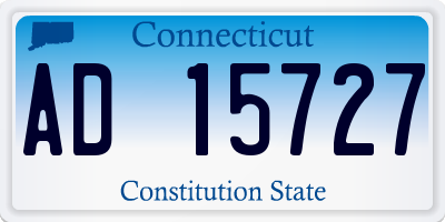 CT license plate AD15727