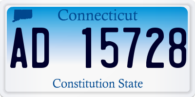CT license plate AD15728