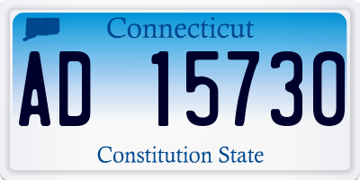 CT license plate AD15730