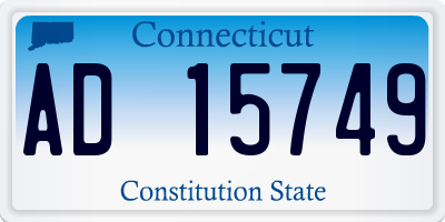 CT license plate AD15749