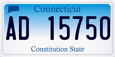 CT license plate AD15750
