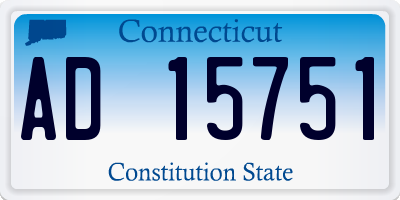 CT license plate AD15751