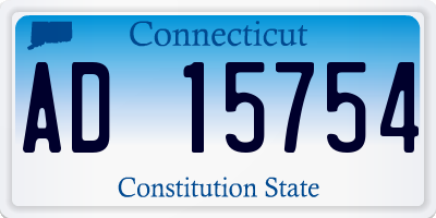 CT license plate AD15754