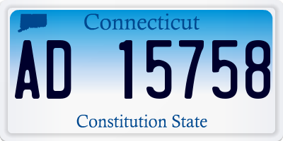 CT license plate AD15758